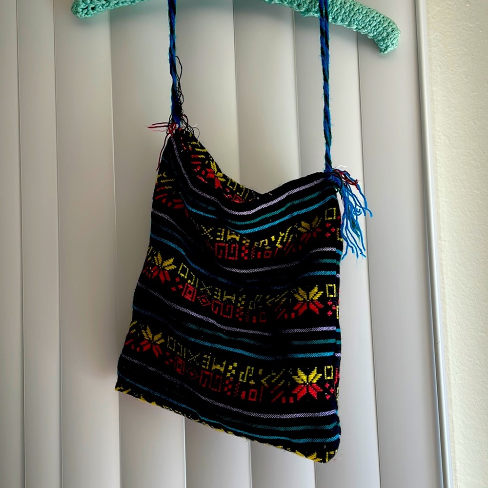 Fun, colorful woven bag